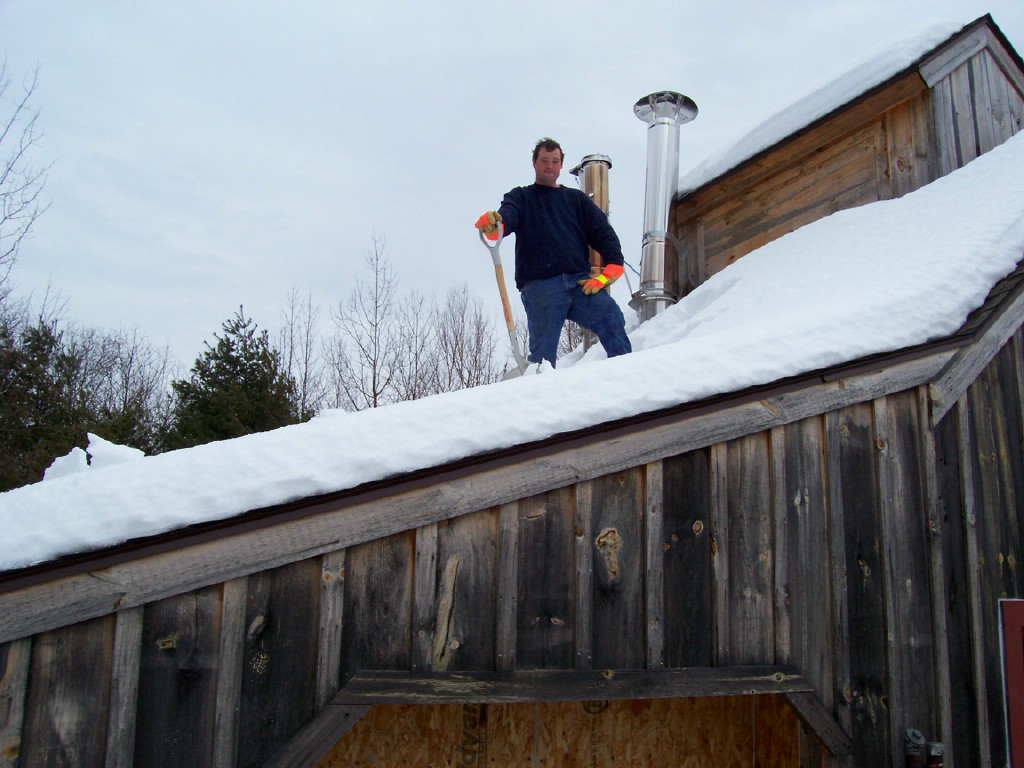 Rob standing on Sap house